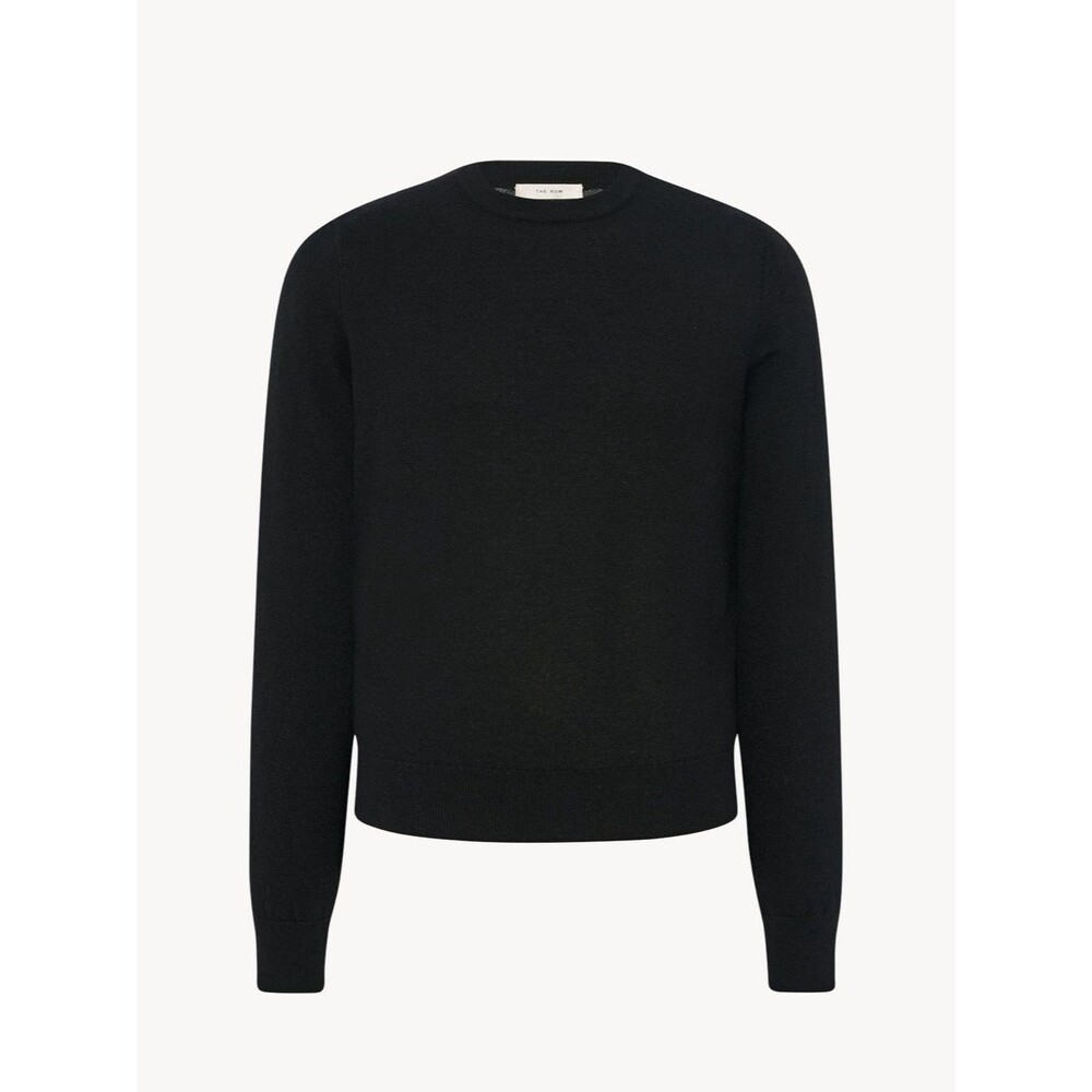 The Row Benji Crew Neck Sweater Cashmere Black